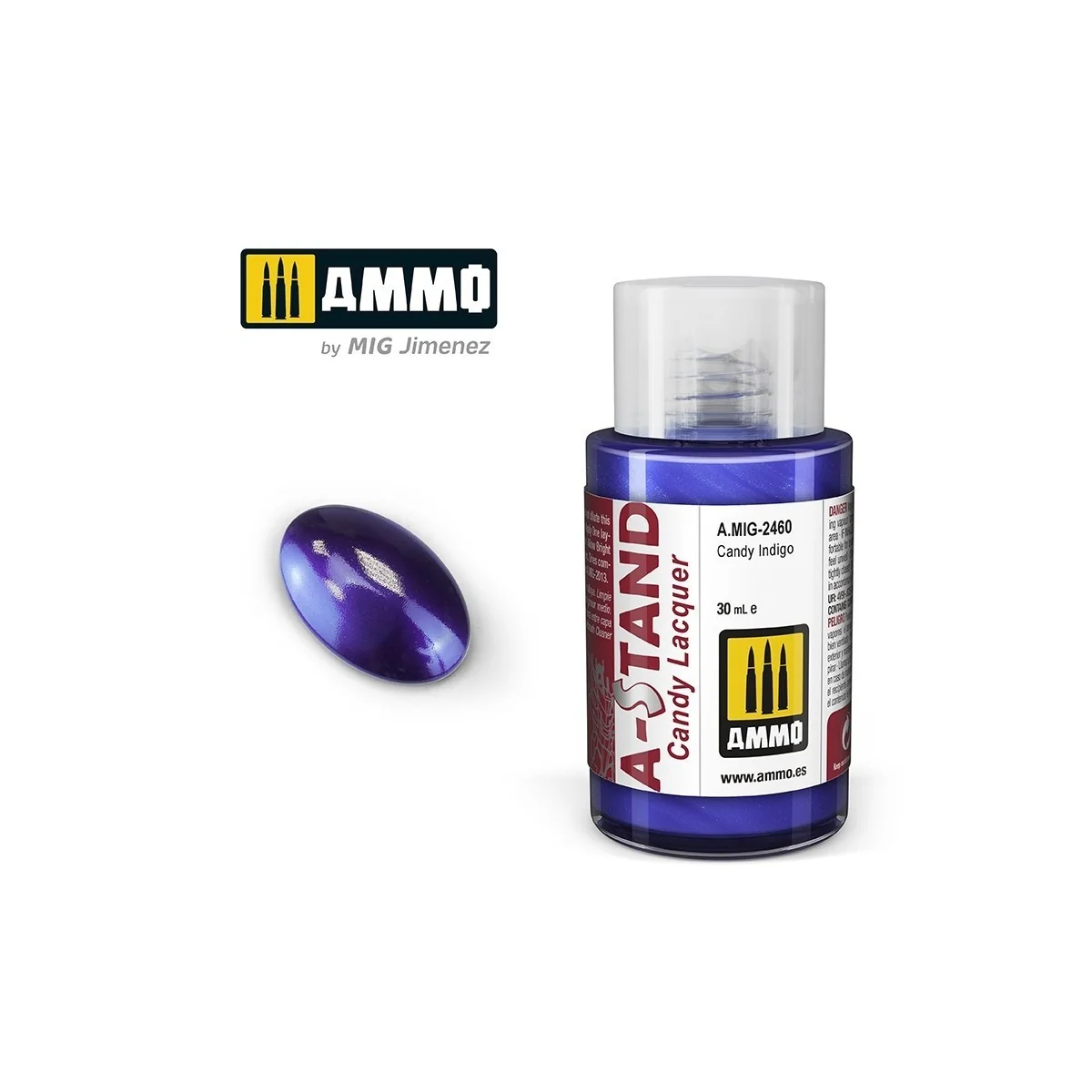 A-STAND Indigo Candy Paint 30ml Mig - A.MIG-2460 A-STAND Indigo Candy Paint 30ml Mig - A.MIG-2460