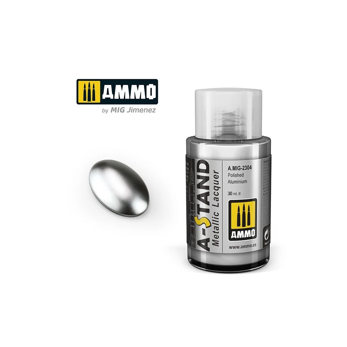 A-STAND Polished Aluminum Paint 30ml Mig - A.MIG-2304