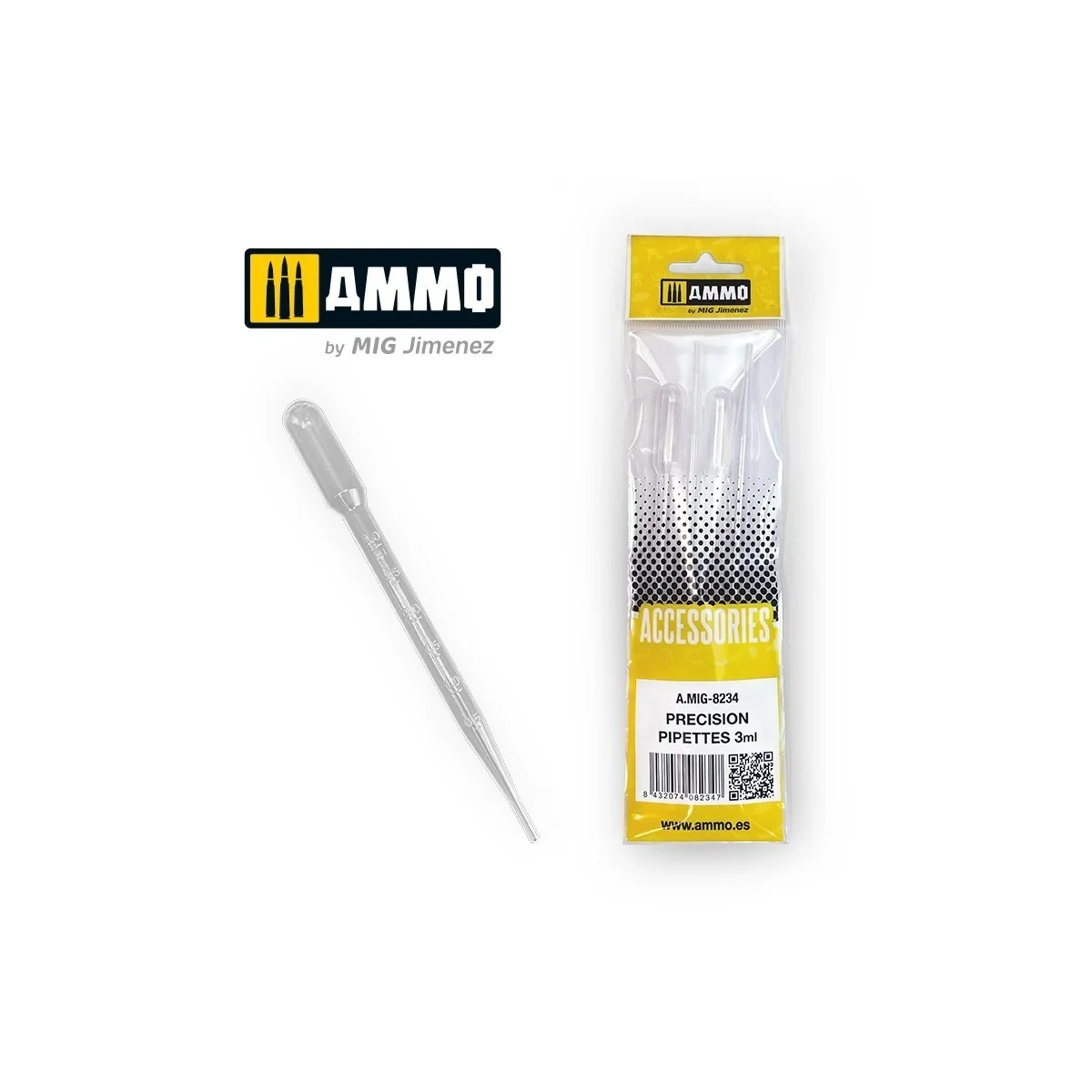 Petites pipettes 1 ml (x4) Ammo AMMO - MIG Jimenez A.MIG-8235 - 1 Petites pipettes 1 ml (x4) Ammo AMMO - MIG Jimenez A.MIG-8235 - 1