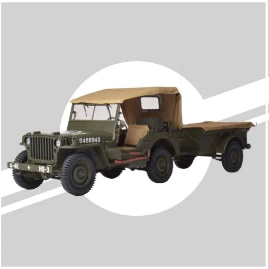 IXC.JPW.FK-Jeep Willys et accessoires 1/8 - IXO