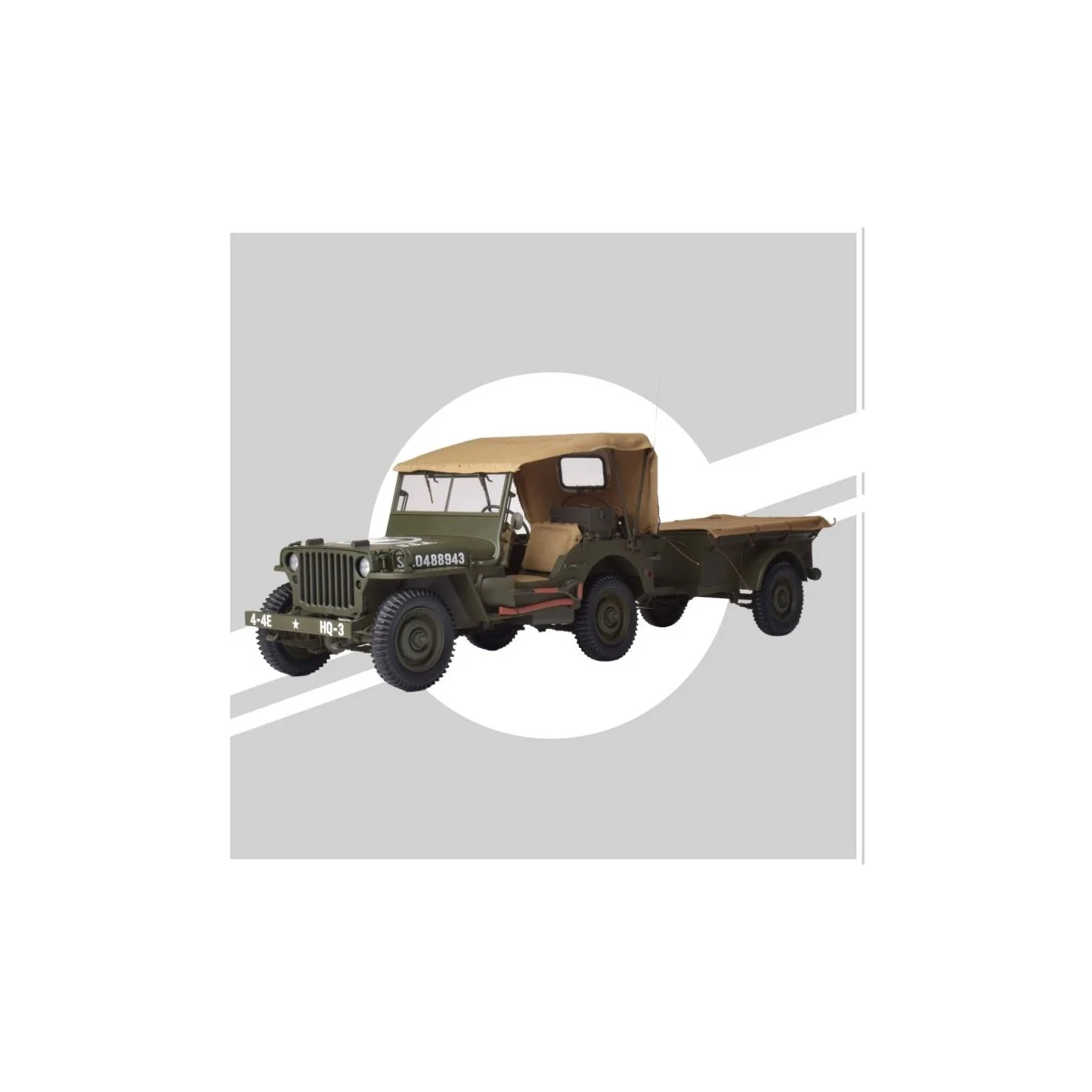 Jeep Willys and accessories 1/8 - IXO - IXC.JPW.FK - IXC.JPW.FK Jeep Willys and accessories 1/8 - IXO - IXC.JPW.FK - IXC.JPW.FK