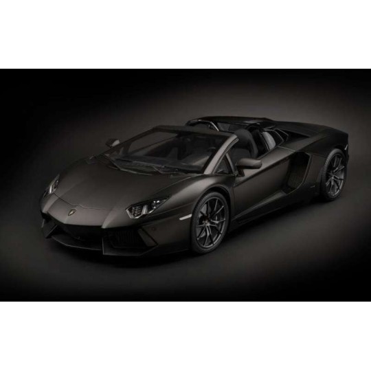 HK121F-Pocher HK121 Lamborghini Aventador LP 700-4 Roadster Nero Nemesis Noir Mat 1/8
