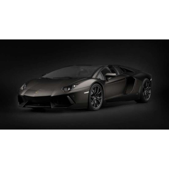 HK121F-Pocher HK121 Lamborghini Aventador LP 700-4 Roadster Nero Nemesis Noir Mat 1/8
