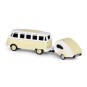 500504164-Bus Volkswagen T1 SambaBus + caravane 2.4GHz RTR 1/87 Carson - 500504164