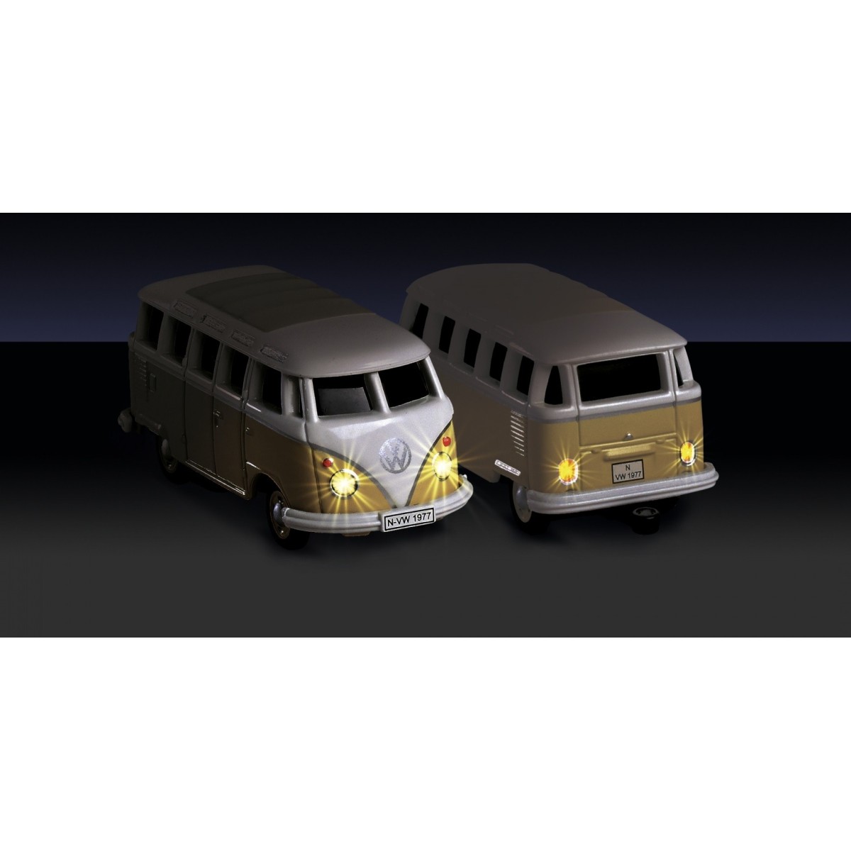 Volkswagen T1 SambaBus Bus + Caravan 2.4GHz RTR 1/87 Carson - 50050...
