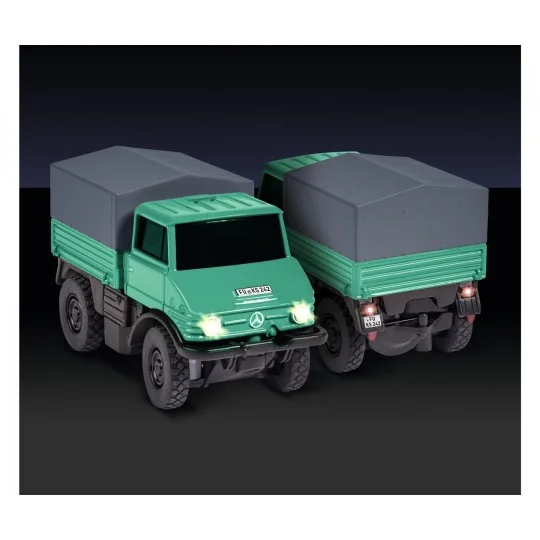 500504165-Mercedes Unimog U406 Forestry Truck with Trailer 2.4GHz RTR 1/87 Carson - 500504165
