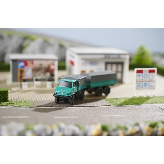 Mercedes Unimog U406 Forestier avec remorque 2.4GHz RTR 1/87 Carson 500504165 - 8 500504165-Mercedes Unimog U406 Forestier avec remorque 2.4GHz RTR 1/87 Carson - 500504165