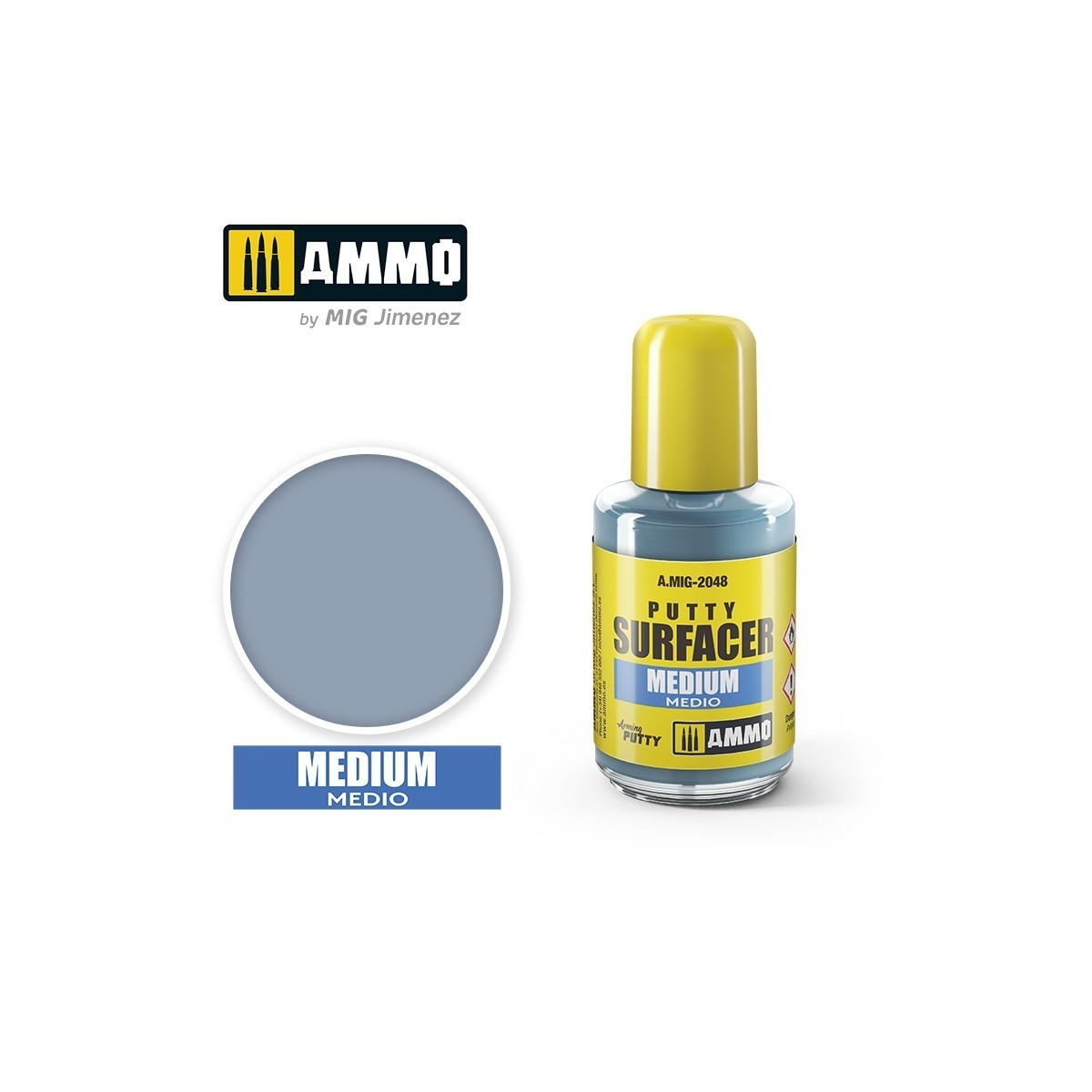 Liquid surface putty - Medium (30ml) Mig - A.MIG-2048 Liquid surface putty - Medium (30ml) Mig - A.MIG-2048