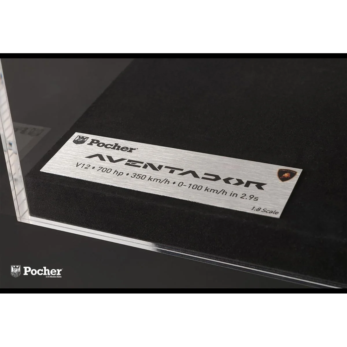 Pocher HK200 Transparent display case for 1/8 scale cars - HK200