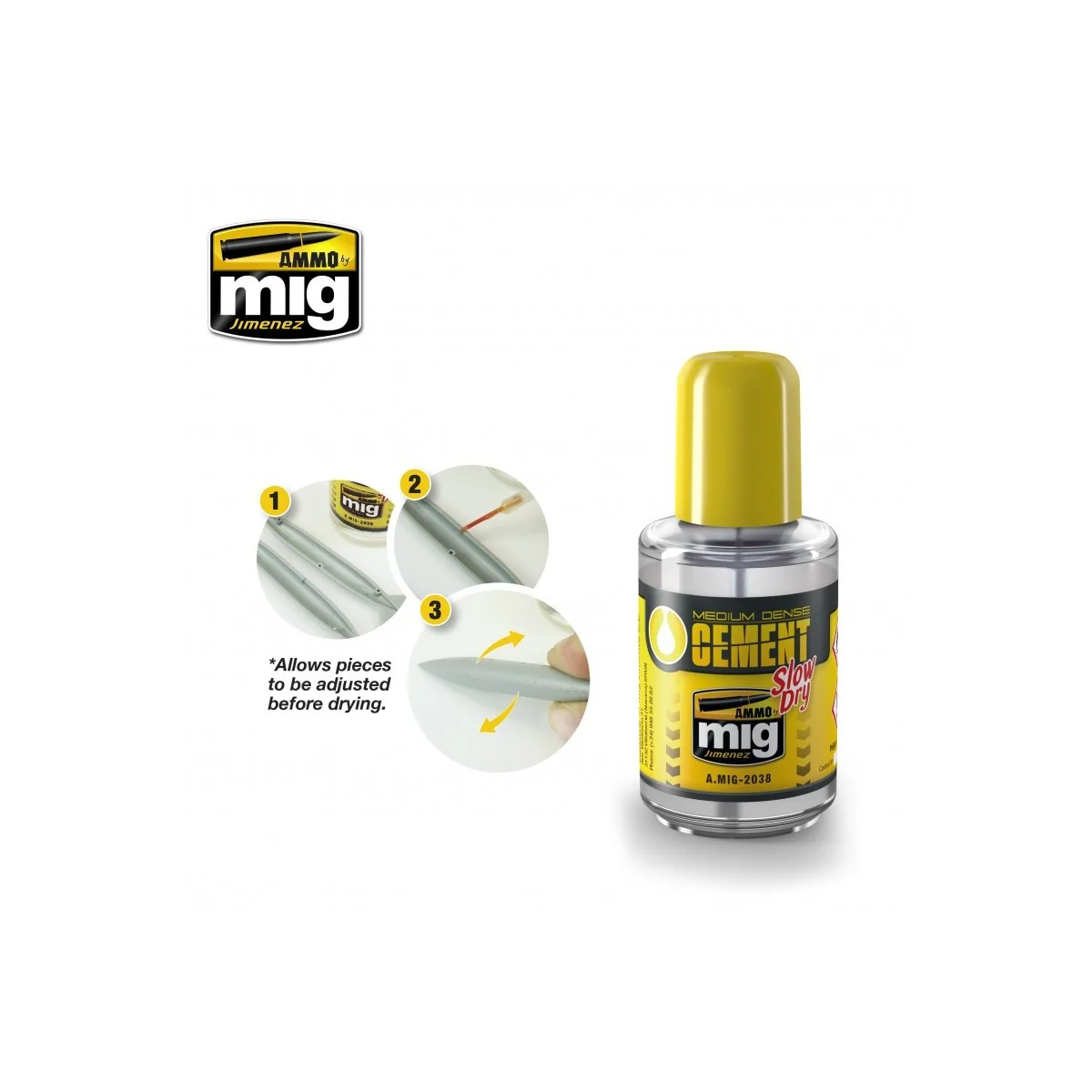 Polyester Medium Cement Glue (30ml) Mig - A.MIG-2038 Polyester Medium Cement Glue (30ml) Mig - A.MIG-2038