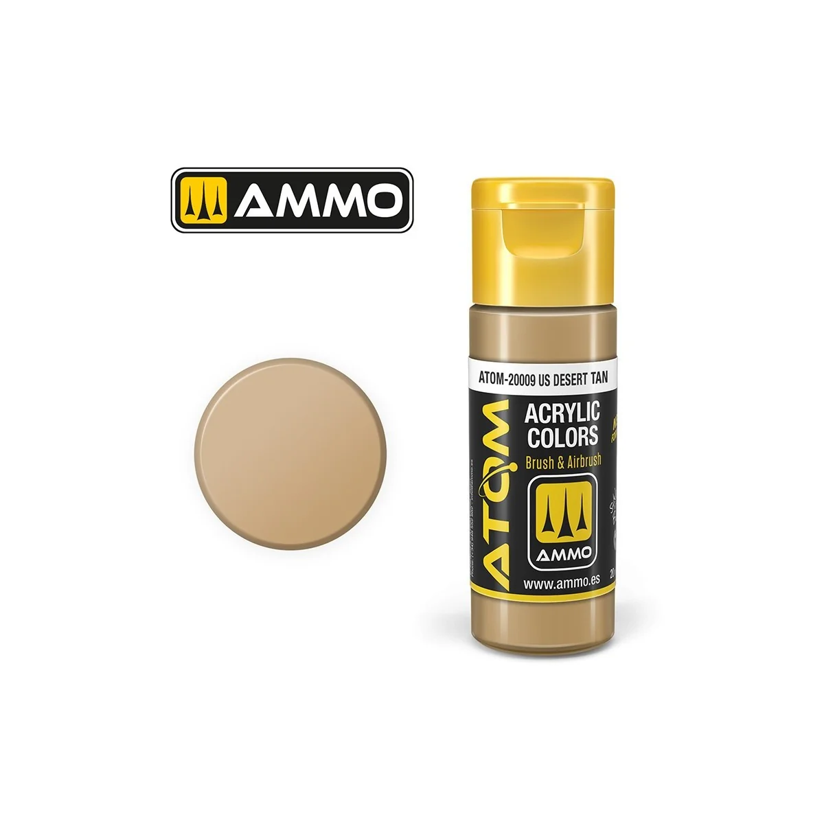 Acrylic paint American Desert Tan 20ml ATOM AMMO - AT...