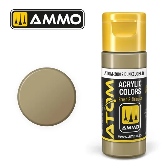 ATOM-20012-Peinture acrylique Gel Dunkelb 20ml ATOM AMMO