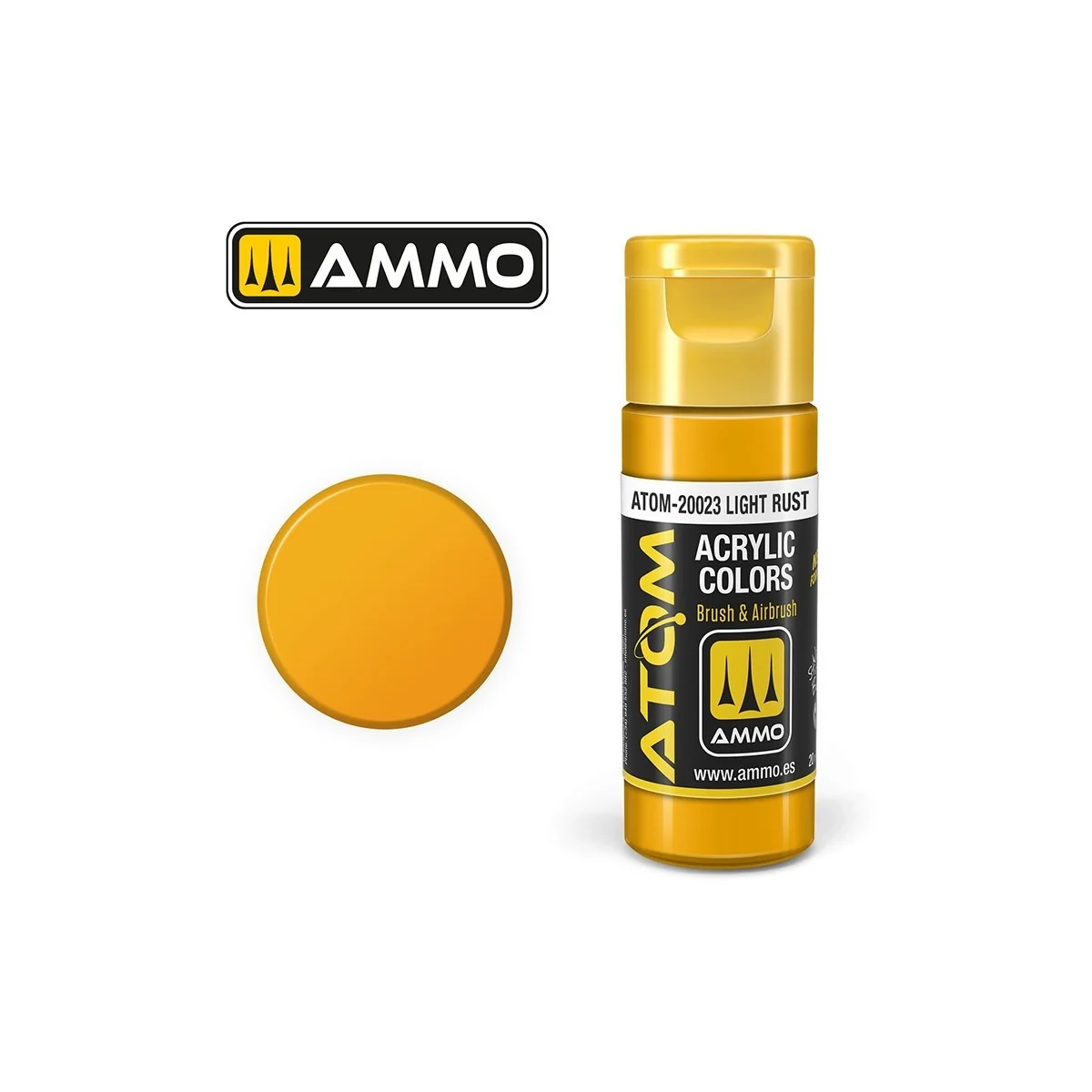Peinture acrylique Rouille légère 20ml ATOM AMMO