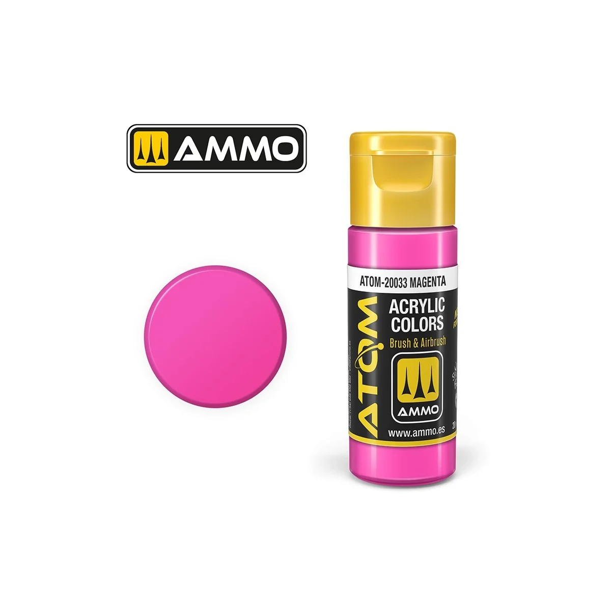 Peinture acrylique Magenta 20ml ATOM AMMO