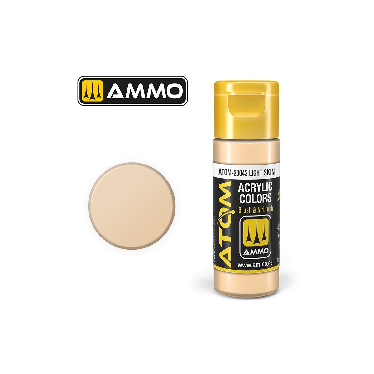 Peinture acrylique Peau claire 20ml ATOM AMMO - ATOM-20042