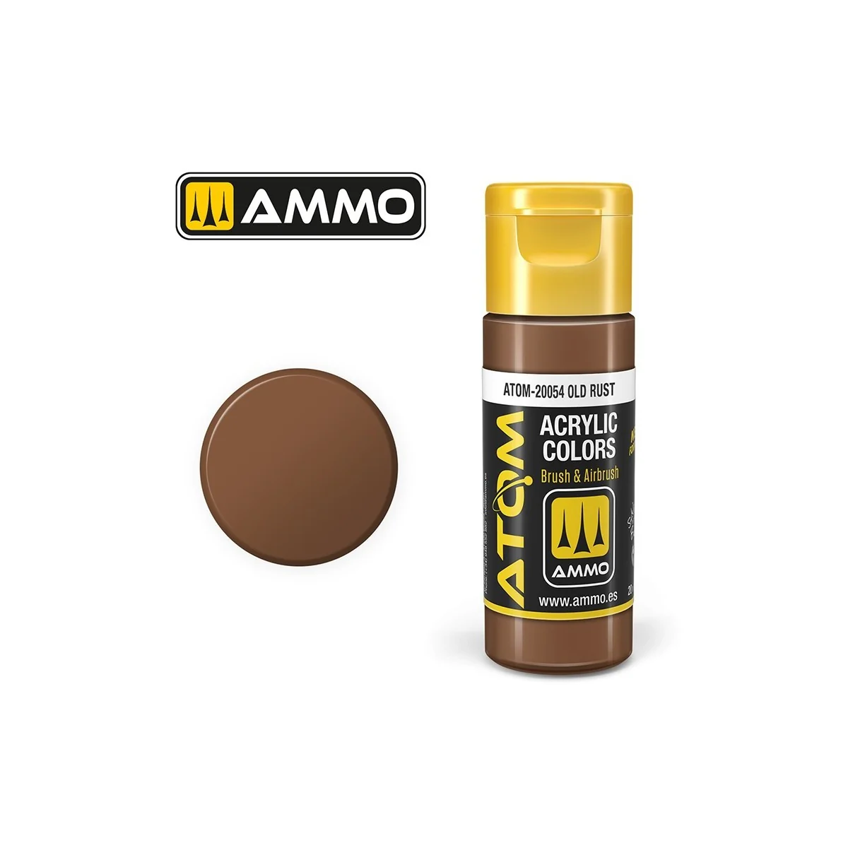 Peinture acrylique Vieille rouille 20ml ATOM AMMO - ATOM-20054
