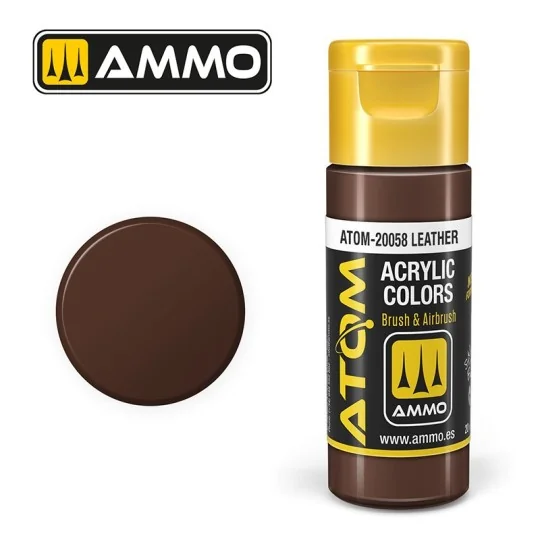 ATOM-20058-Peinture acrylique Cuir 20ml ATOM AMMO - ATOM-20058