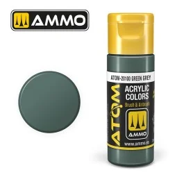 ATOM AMMO Green Grey Acrylic Paint 20ml - ATOM-20100 - ATOM-20100