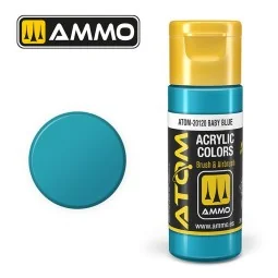 Baby blue acrylic paint, 20 ml, ATOM AMMO - ATOM-20120