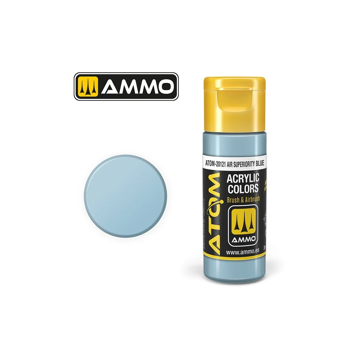Peinture acrylique Bleu de supériorité aérienne 20ml ATOM AMMO
