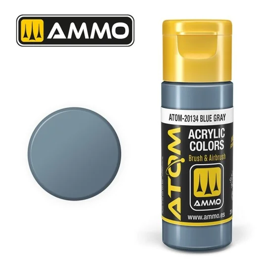 ATOM-20134-ATOM AMMO Blue Grey Acrylic Paint 20ml - ATOM-20134