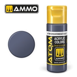 Medium blue acrylic paint, 20 ml, ATOM AMMO - ATOM-20136