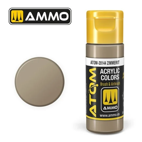 Peinture acrylique Zimmerit 20ml ATOM AMMO ATOM-20144-Peinture acrylique Zimmerit 20ml ATOM AMMO - ATOM-20144