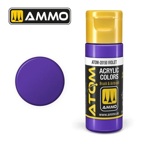 ATOM-20150-Peinture acrylique Violet 20ml ATOM AMMO