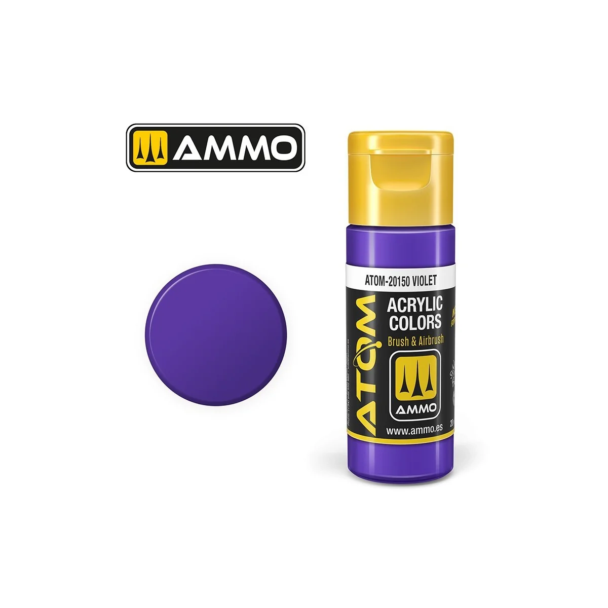 Purple acrylic paint 20ml ATOM AMMO - ATOM-20150