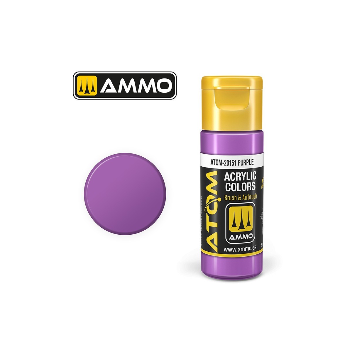 Peinture acrylique Violet 20ml ATOM AMMO - ATOM-20151