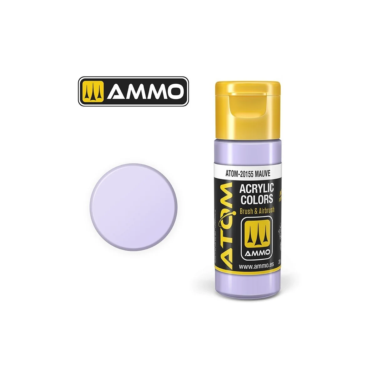 Mauve acrylic paint 20ml ATOM AMMO - ATOM-20155 - ATOM-20155