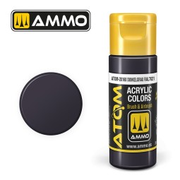 Dark gray acrylic paint RAL 7021 20 ml ATOM AMMO - ATOM-20160