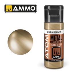 Brass Acrylic Paint 20ml ATOM METALLIC AMMO - ATOM-20173