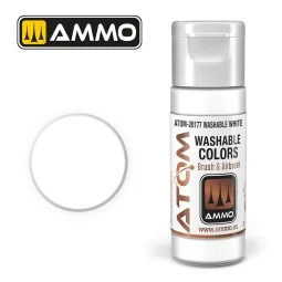 White Acrylic Paint 20ml ATOM WASHABLE AMMO - ATOM-20177 - ATOM-20177