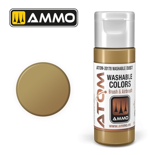 Acrylic Paint Dust 20ml ATOM WASHABLE AMMO - ATOM-20178 ATOM-20178-Acrylic Paint Dust 20ml ATOM WASHABLE AMMO - ATOM-20178