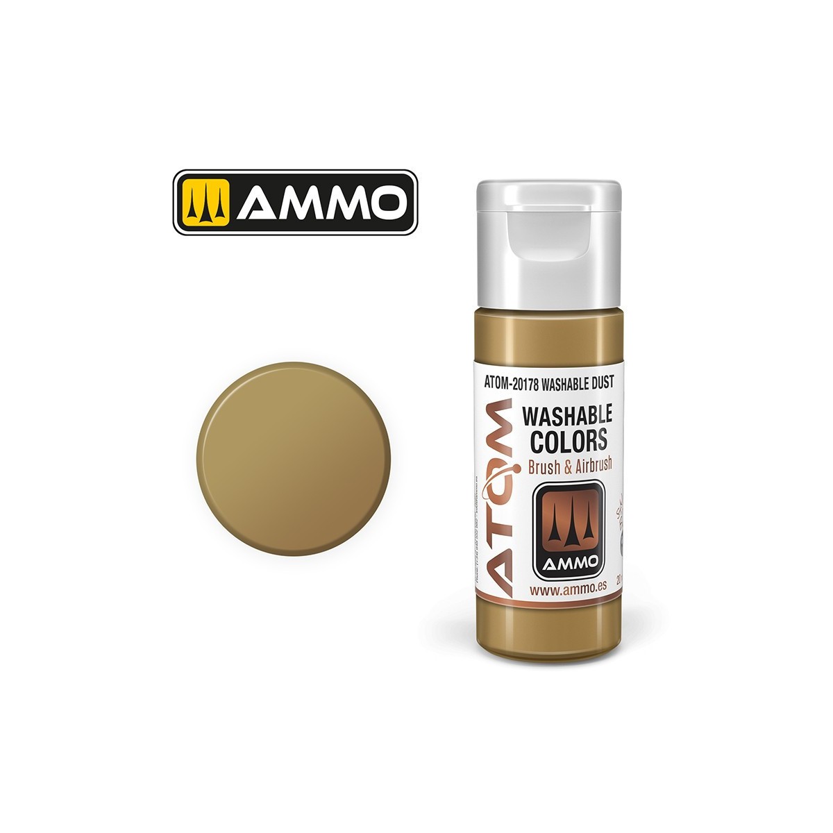 Acrylic Paint Dust 20ml ATOM WASHABLE AMMO - ATOM-20178
