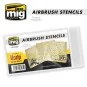 A.MIG-8035-Airbrush Stencils (x3) No. 1 Ammo - A.MIG-8035