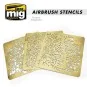 A.MIG-8035-Airbrush Stencils (x3) No. 1 Ammo - A.MIG-8035