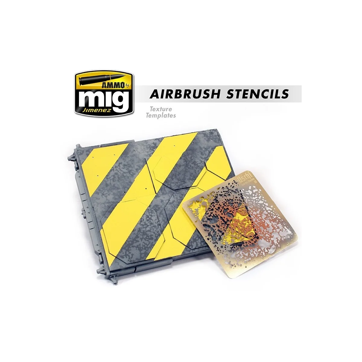 Airbrush Stencils (x3) No. 1 Ammo - A.MIG-8035 - A.MIG-8035