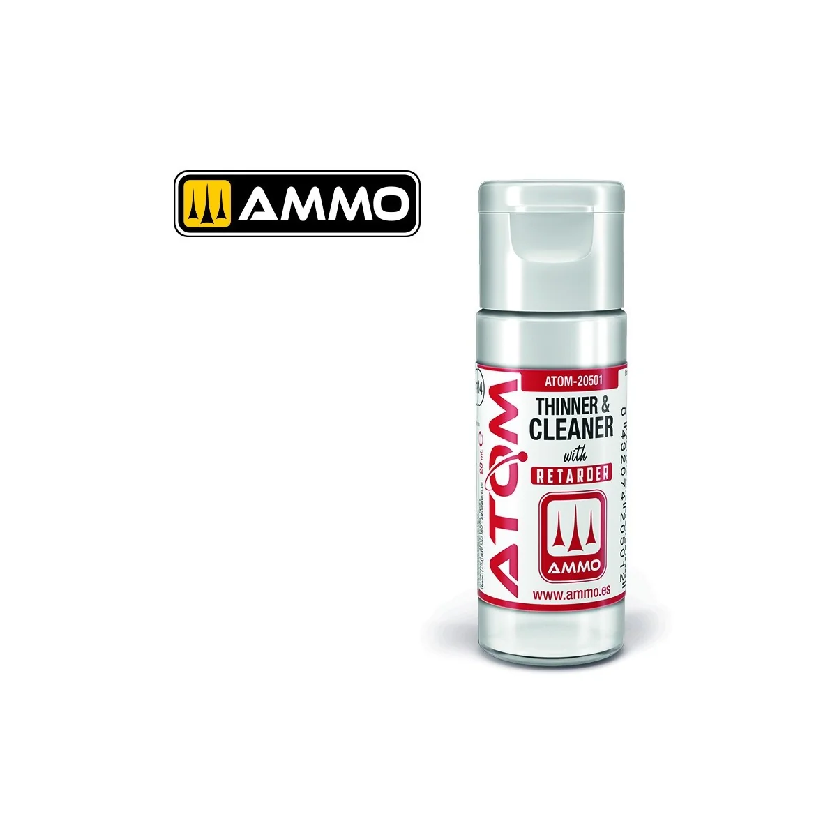 Thinner & Cleaner with Retardant (20ml) ATOM AMMO - ATOM-20501