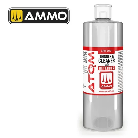 ATOM-20521-Thinner and Cleaner with Retardant (400ml) ATOM AMMO - ATOM-20521