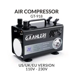Dual Drive GT-918 Series Airbrush Air Compressor Gaahleri - 42878 -...