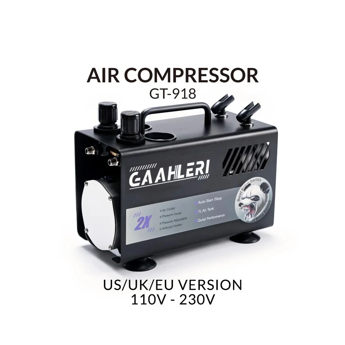 Compresseur d'air pour aérographe série Dual Drive GT-918 Gaahleri Gaahleri 42878 - 1 Compresseur d'air pour aérographe série Dual Drive GT-918 Gaahleri Gaahleri 42878 - 1