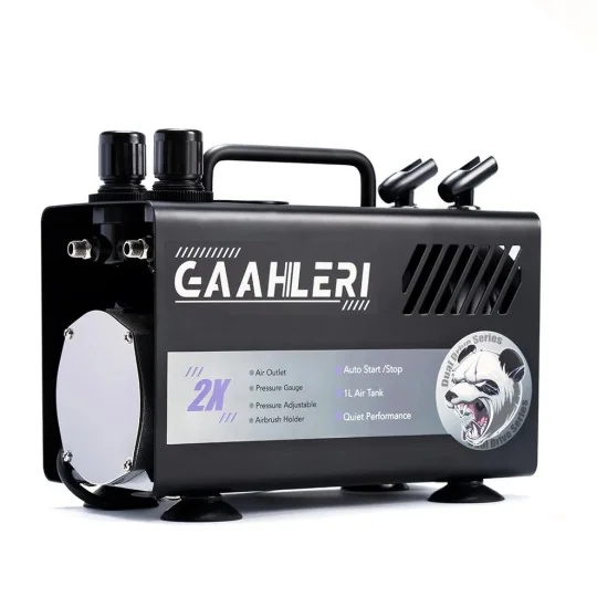 Dual Drive GT-918 Series Airbrush Air Compressor Gaahleri - 42878 42878-Dual Drive GT-918 Series Airbrush Air Compressor Gaahleri - 42878