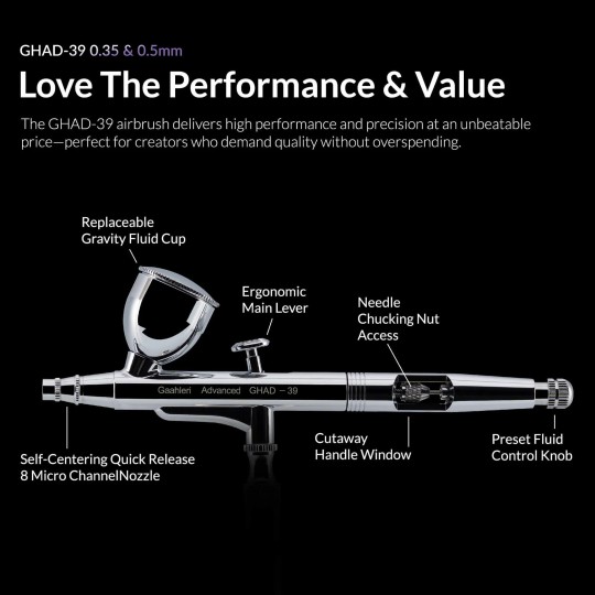 40133-Gaahleri GHAD-39 Advanced Series Airbrush