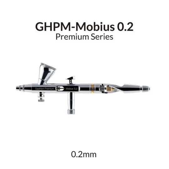 40850-Aérographe GHPM-Mobius 0.2 mm Premium Séries Gaahleri