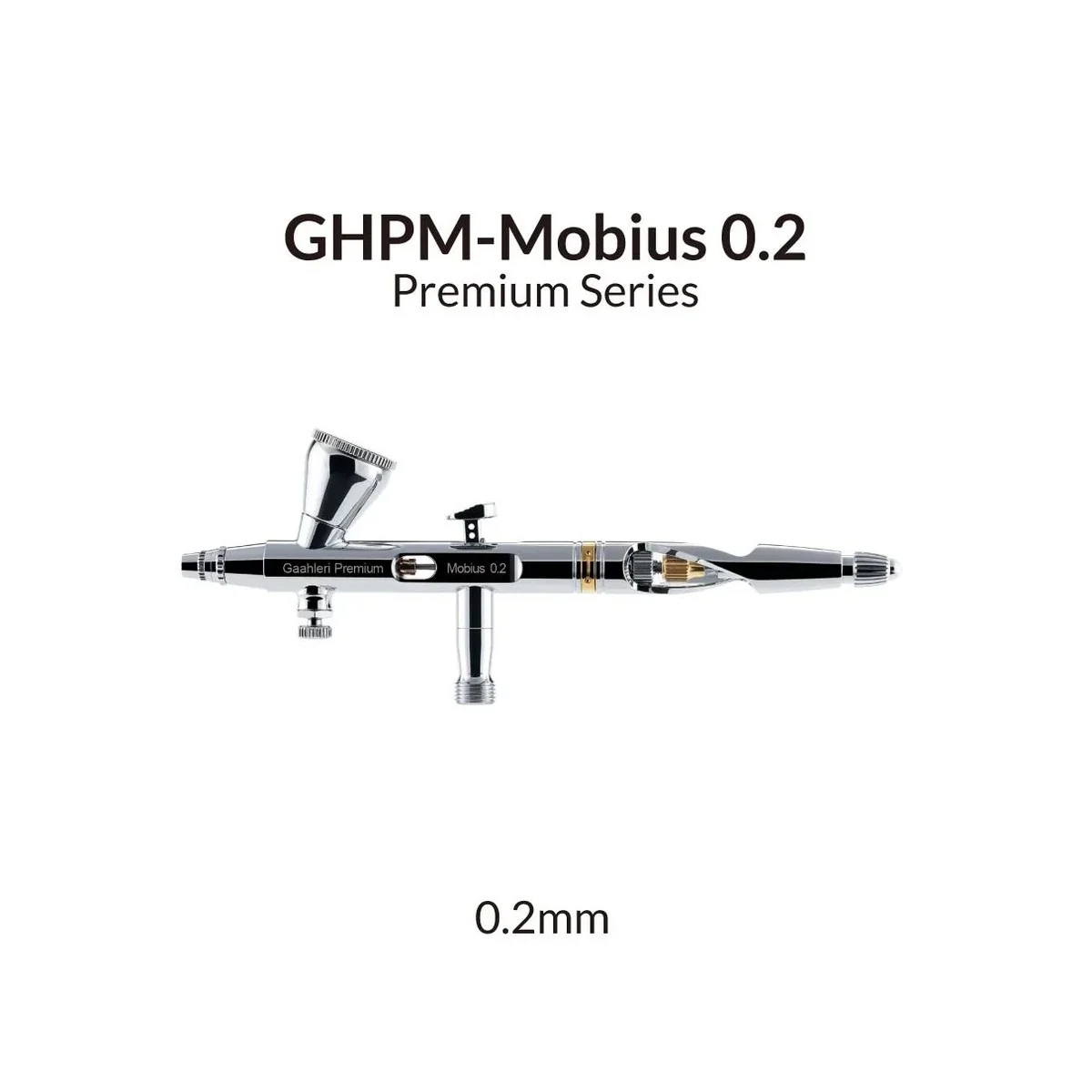 Aérographe GHPM-Mobius 0.2 mm Premium Séries Gaahleri Gaahleri 40850 - 1
