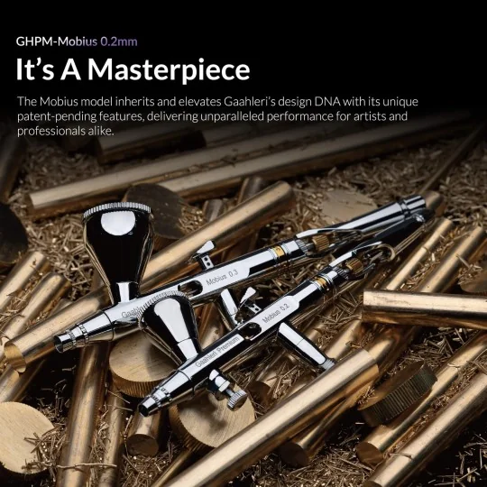 40850-Aérographe GHPM-Mobius 0.2 mm Premium Séries Gaahleri