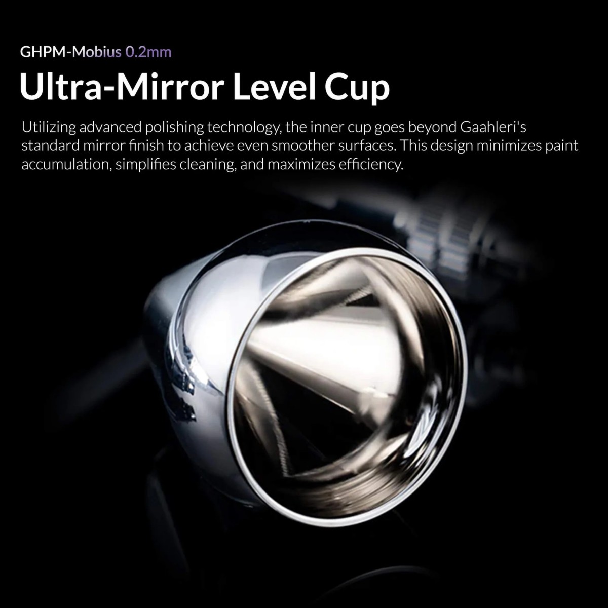 Airbrush GHPM-Mobius 0.2 mm Premium Gaahleri Series - 40850