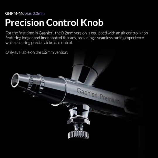 Airbrush GHPM-Mobius 0.2 mm Premium Gaahleri Series - 40850 40850-Airbrush GHPM-Mobius 0.2 mm Premium Gaahleri Series - 40850